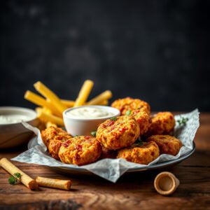 Nuggets Veganos na Air Fryer Crocantes