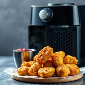 Nuggets de Peixe Crocantes na Air Fryer