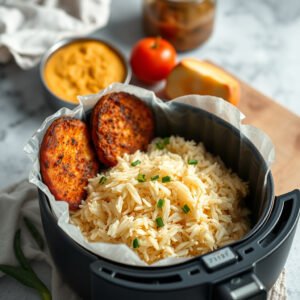 Arroz de Couve-Flor Crocante na Air Fryer
