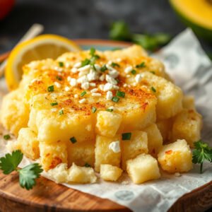 Tapioca Recheada na Air Fryer com Toque de Queijo e Ervas