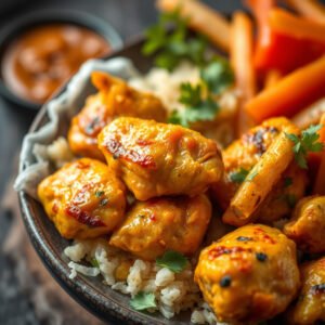 Tirinhas de Frango ao Curry na Air Fryer