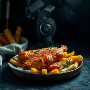 Escondidinho de Frango na Air Fryer com Crosta Dourada