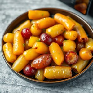 Uvas Glaceadas na Air Fryer