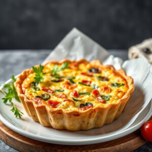 Quiche de Legumes na Air Fryer