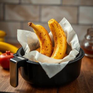 Banana Frita na Air Fryer Crocante