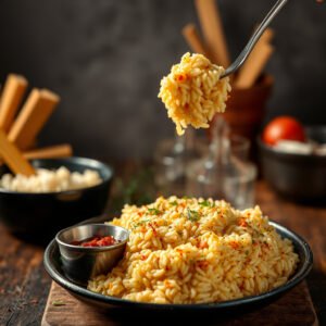 Risoto Gratinado na Air Fryer com Toque Brasileiro