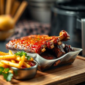 Ribs Barbecue na Air Fryer com Toque Brasileiro