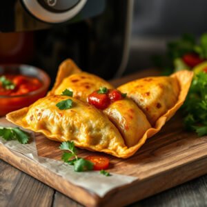 Salsicha Empanada Crocante na Air Fryer
