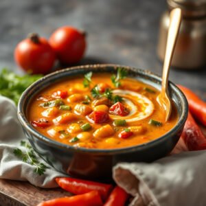 Sopa Cremosa de Legumes na Air Fryer