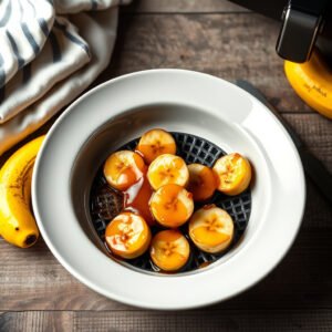 Sobremesa de Banana Caramelizada na Air Fryer