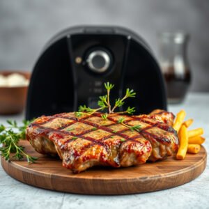 Steak de Frango na Air Fryer com Crosta de Ervas