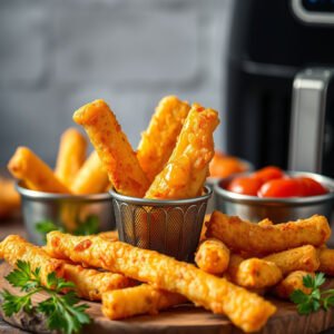 Sorvete Frito Fake na Air Fryer